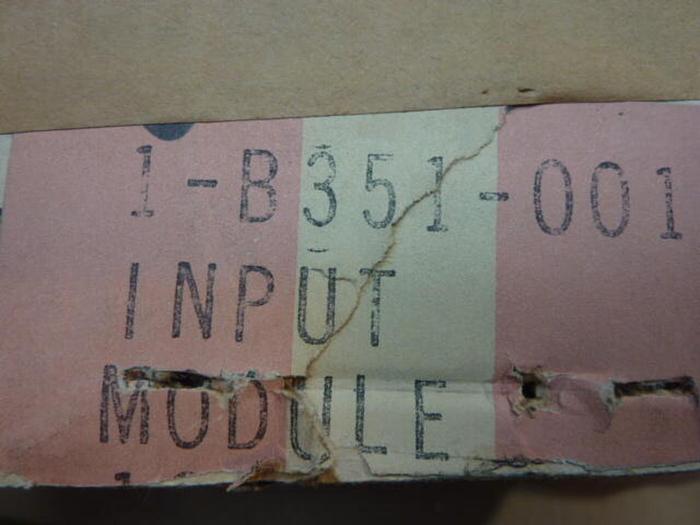 Used MODICON Input Module B351-001 #31856