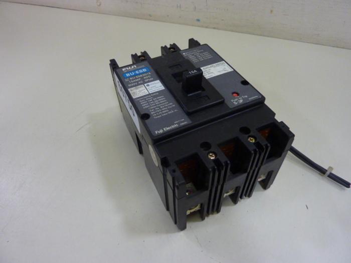 Used FUJI ELECTRIC 15 Amp Circuit Breaker BU-ESB3015 #60750