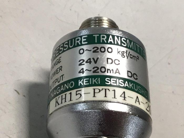Used NAGANO Pressure Transmitter KH15-PT14-A-200-1.0 #126576