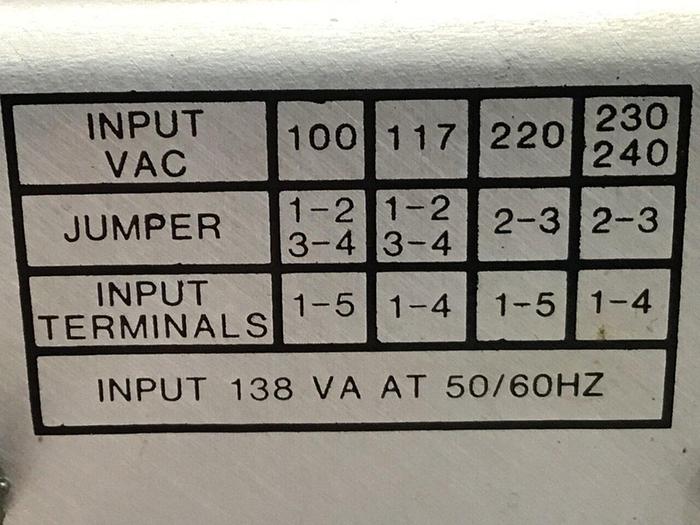 Used EMERSON Power Supply 5N6-1 #119842