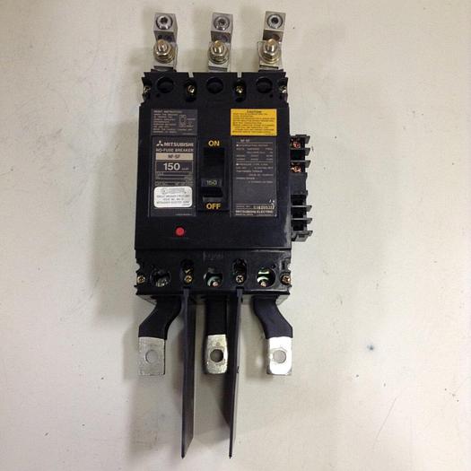 Used MITSUBISHI 150 Amp No-Fuse Breaker NF-SF3150 #85611