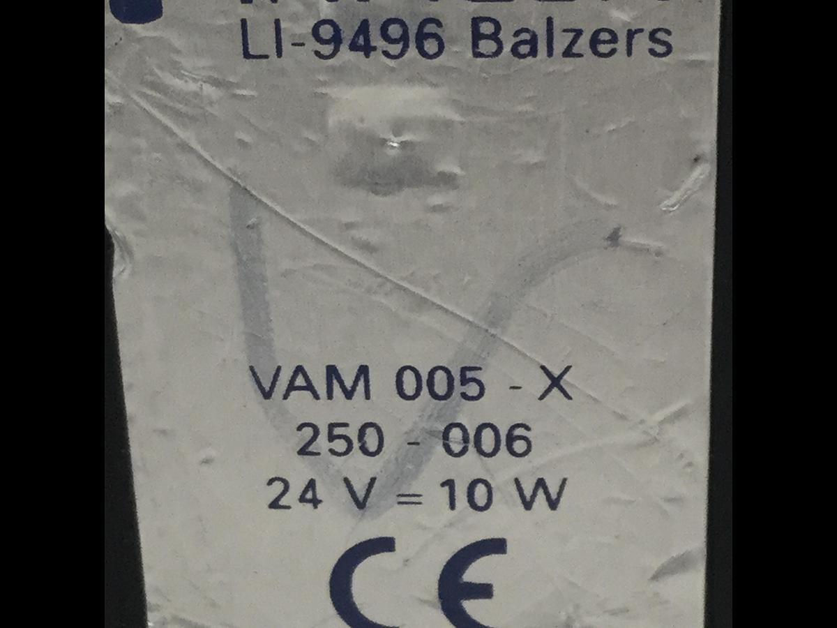Used INFICON Solenoid Valve VAM005-X LI-9496 BALZERS USED
