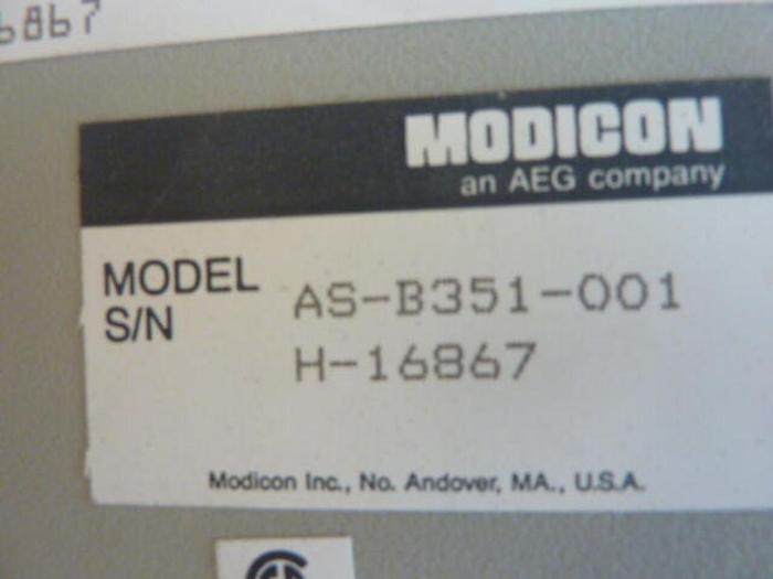 Used MODICON Input Module AS-B351-001 #31443