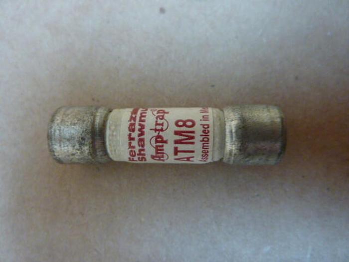 Used FERRAZ SHAWMUT 8 Amp Fuse ATM8 #36081