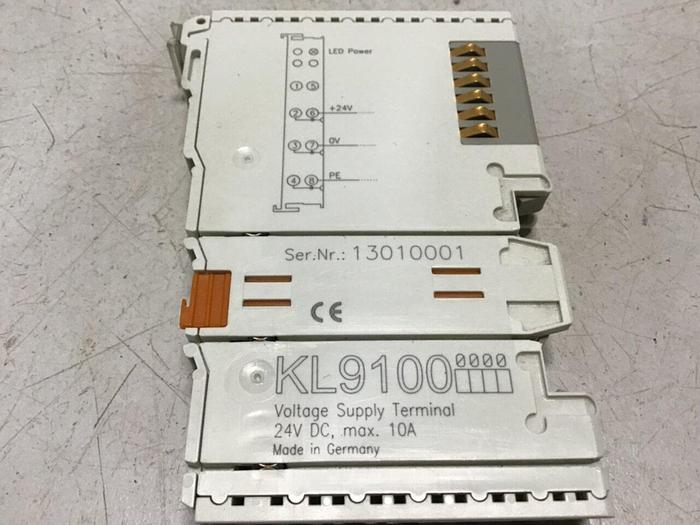 Used BECKHOFF Power Supply Terminal KL9100 #123456