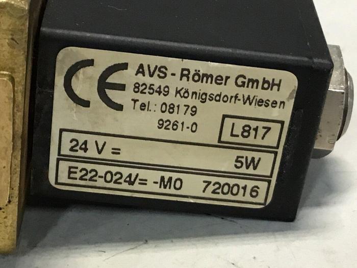 Used AVS-ROMER Solenoid Valve EGV-111-AHL-D20 BN #126681