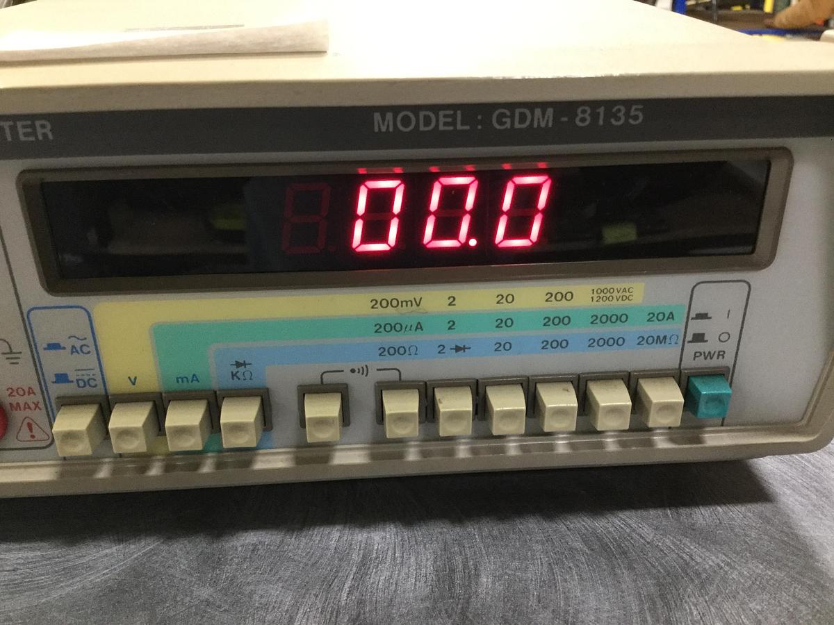 Used GW INSTEK Digital Multimeter GDM-8135 #107276