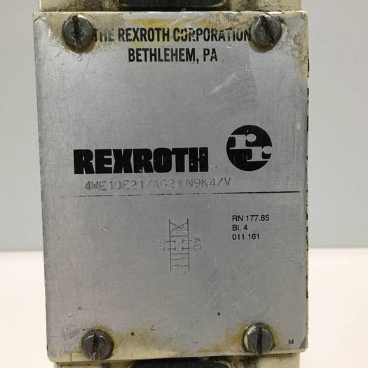 Used REXROTH Solenoid Valve 4WE10E21AG24N9K4V #92396