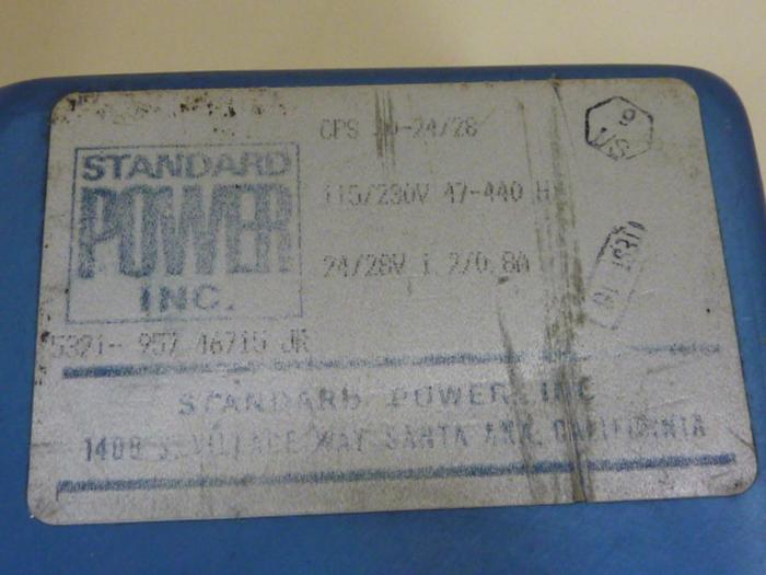 Used STANDARD POWER INC Power Supply CPS 30-24/28 #56502