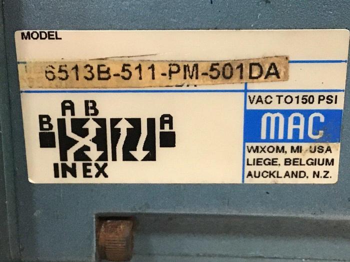 Used MAC Manifold & Valve 6513B-511-PM-501DA #112857