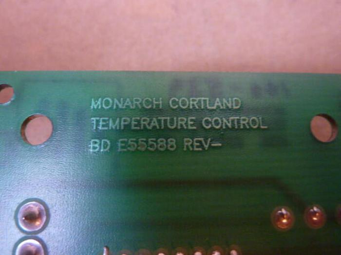 Used MONARCH Temperature Control Board E55589 #27072