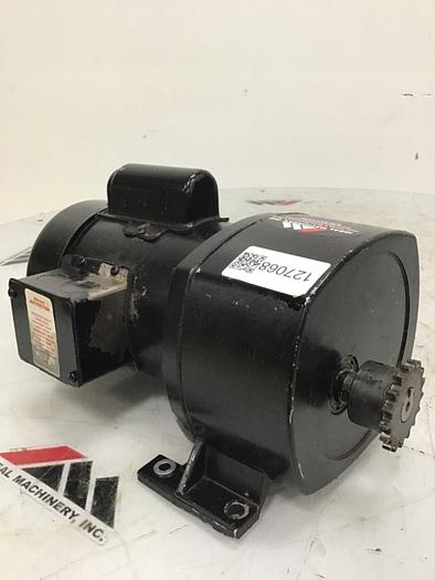 Used LEESON ELECTRIC CO Gearmotor .25 HP C4C17FZ51A #127068