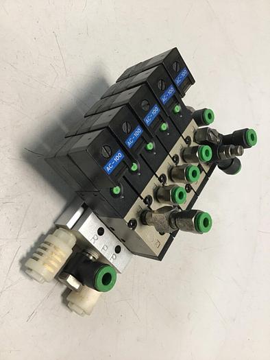 Used CKD CORP Valve w/Manifold 4KA110-03 #116034