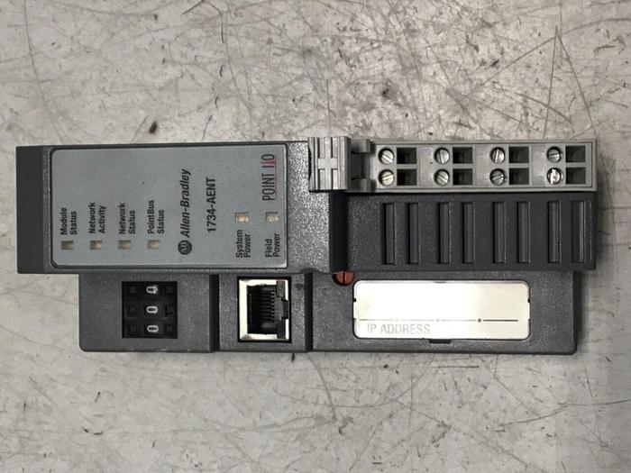 Used ALLEN BRADLEY Ethernet Adapter Module 1734-AENT SER A #134213