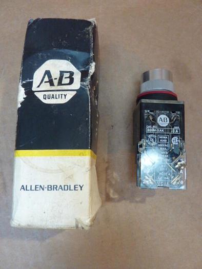 Used ALLEN BRADLEY Push Button 800MR-A2 BLACK #32406 DNL SCRAPPED