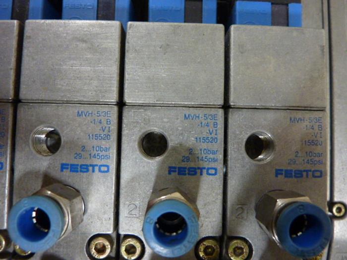 Used FESTO Control Block / Valve Terminal IFB8-02 #52743