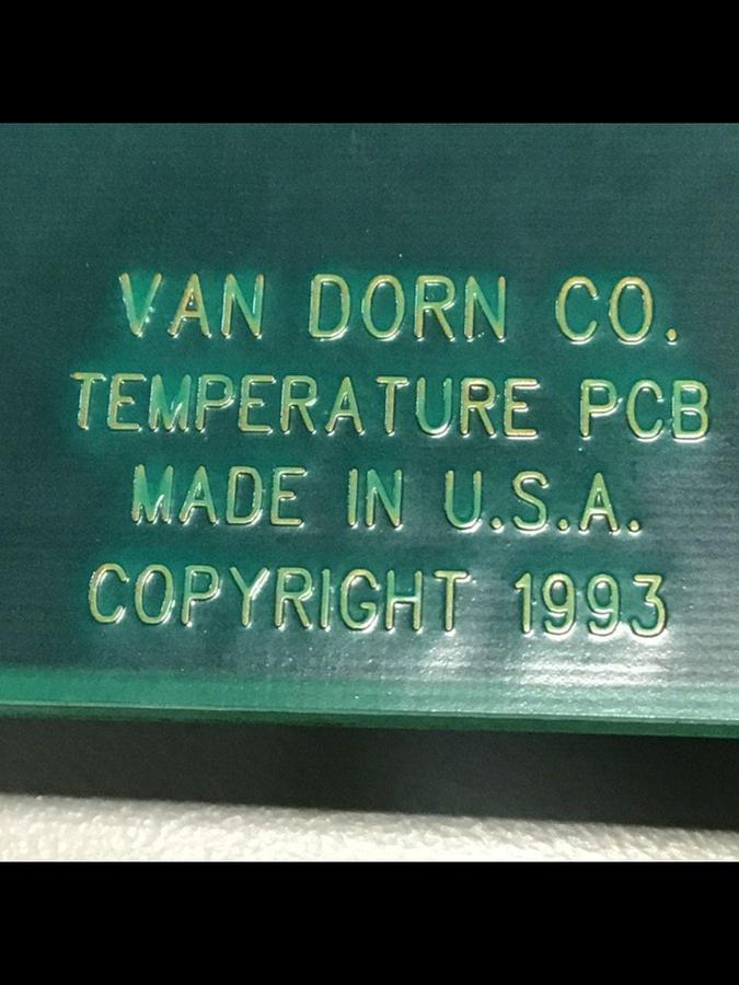 Used VAN DORN Temperature Circuit Board PC330-021 330-021 #145216