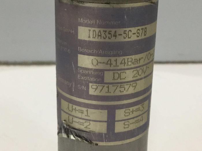 Used DYNISCO Pressure Sensor Transducer IDA354-5C-S78 #108852