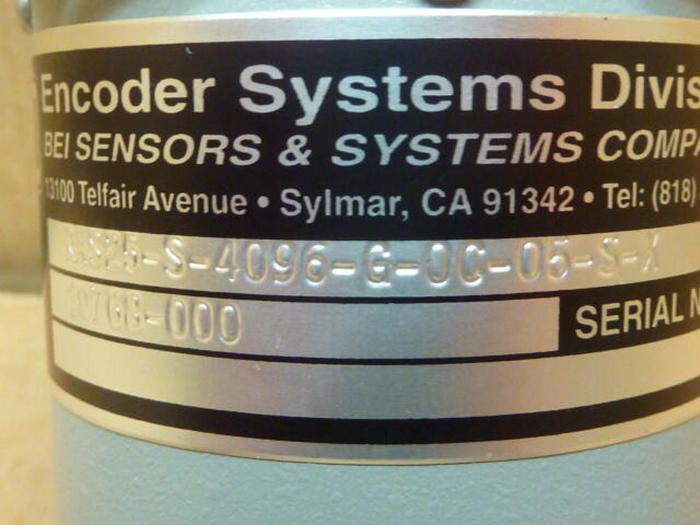BEI DUNCAN Industrial Encoder RAS25-S-4096-G-0C-05-S-X #32466
