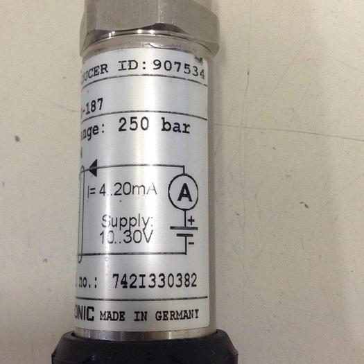 Used HYDAC Pressure Transducer HDA 3705-A-250-187 #82206