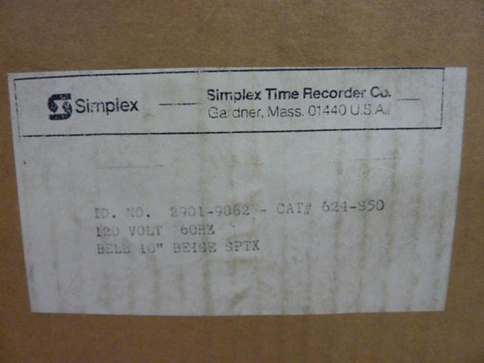 SIMPLEX Alarm Signal 2901-9062 #53053