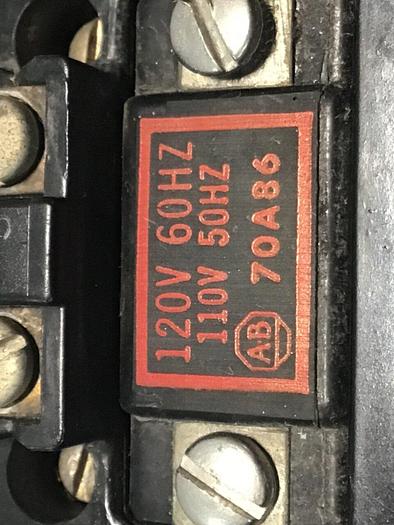 Used ALLEN BRADLEY Motor Starter Size 0 709-A0D103 SER K #124361