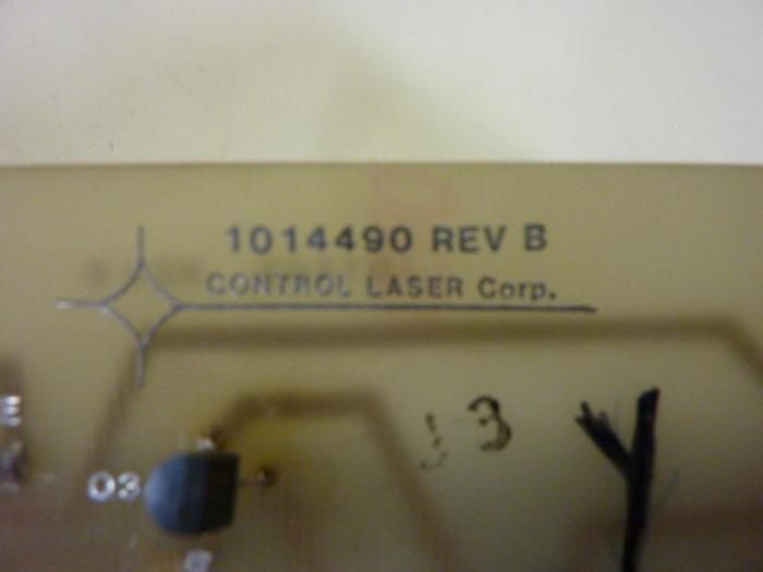 Used CONTROL LASER Circuit Board 1014490 #54850