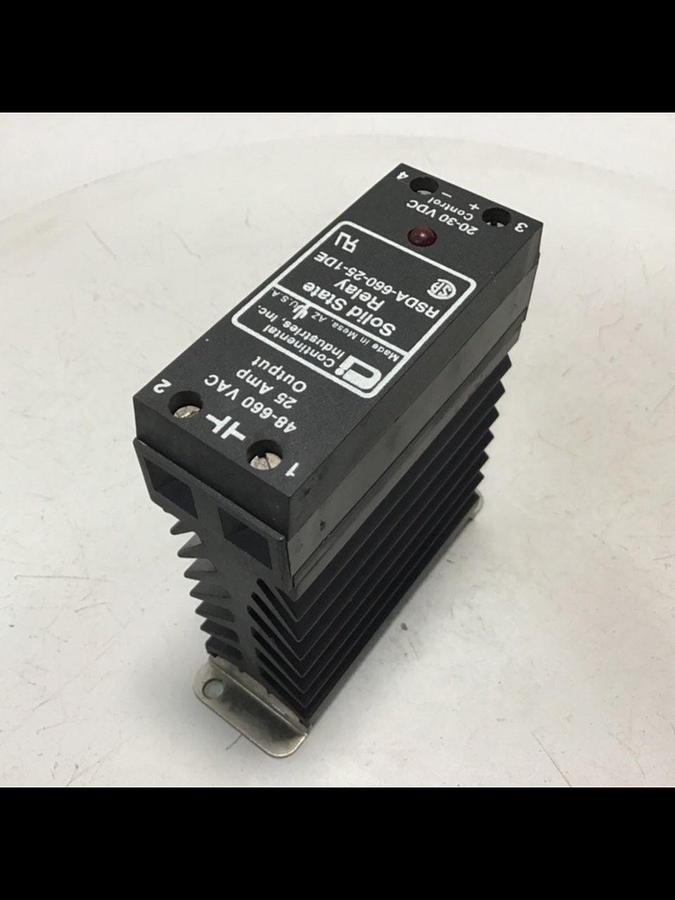 Used CONTINENTAL INDUSTRIES Solid State Relay RSDA-660-25-1DE Used