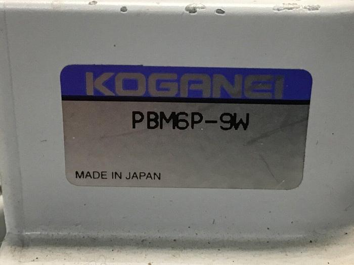 Used KOGANEI Manifold w/ Valves PBM6P-9W #120955