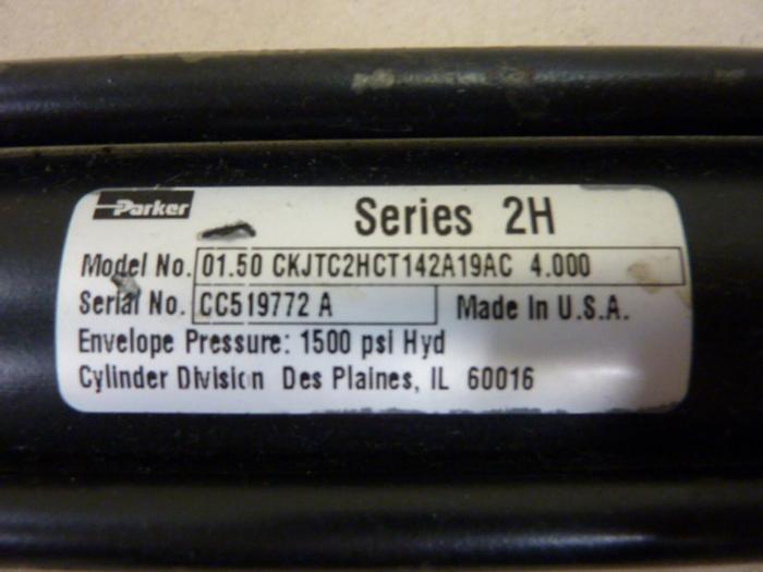 Used PARKER Double Action Cylinder 01.50 CKJTC2HCT142A19AC 4.000 Used