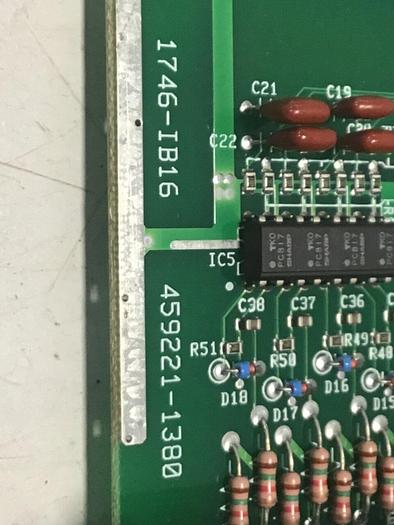 Used ALLEN BRADLEY Input Module 1746-IB16 SER C #127725