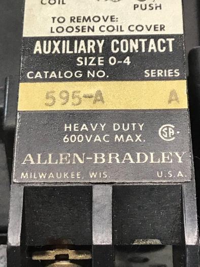 Used ALLEN BRADLEY Starter 509-AOD SER A #128713