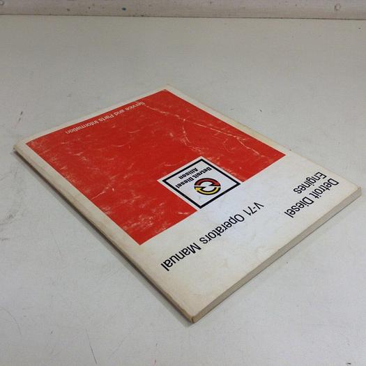 Used DETROIT DIESEL V-71 Operators Manual 6SE323 #70976
