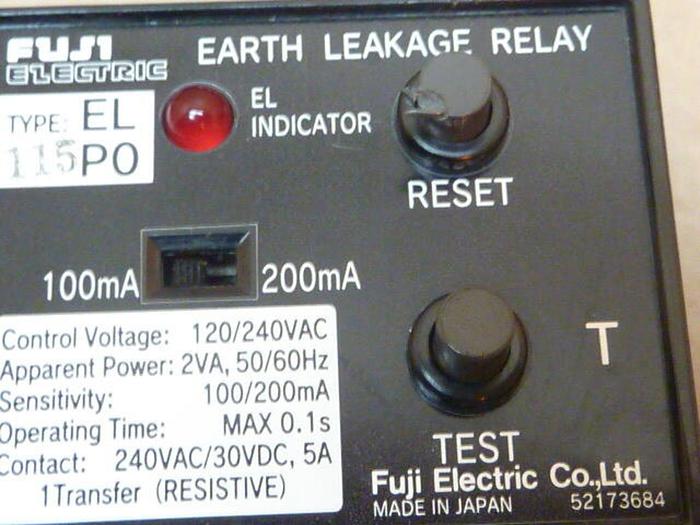 Used FUJI ELECTRIC Relay 115P0 #37021