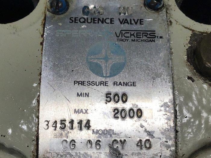 Used VICKERS Relief Valve CG06CY40 #120481