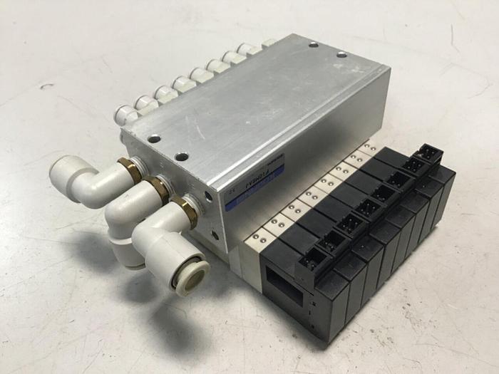 Used KOGANEI Manifold w/ Valves F10M8AJ #120932