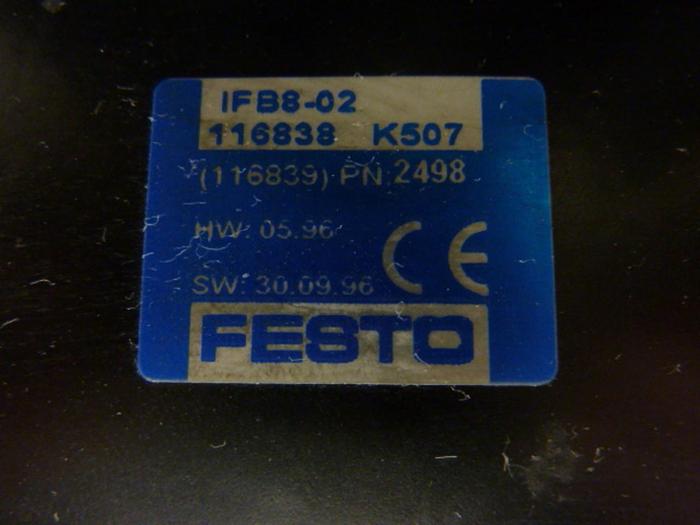 Used FESTO Control Block / Valve Terminal IFB8-02 #52704