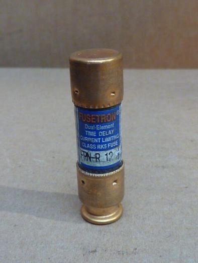 Used FUSETRON 12 Amp Fuse FRN-R-12 #33625
