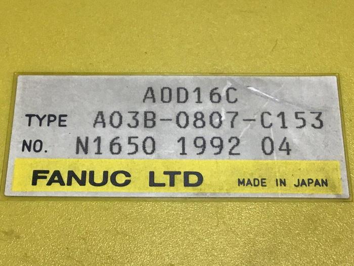 Used FANUC Module A03B-0807-C153 #131147