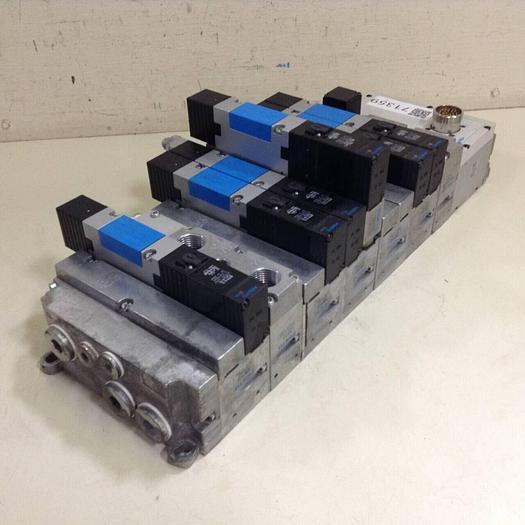 Used FESTO Control Block w/ Valves VIMP-03-B #71359