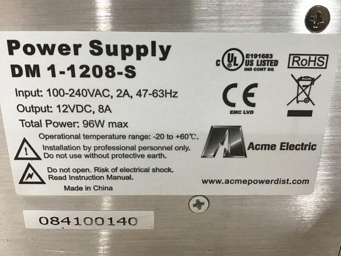 Used ACME ELECTRIC Power Supply DM1-1208-S USED