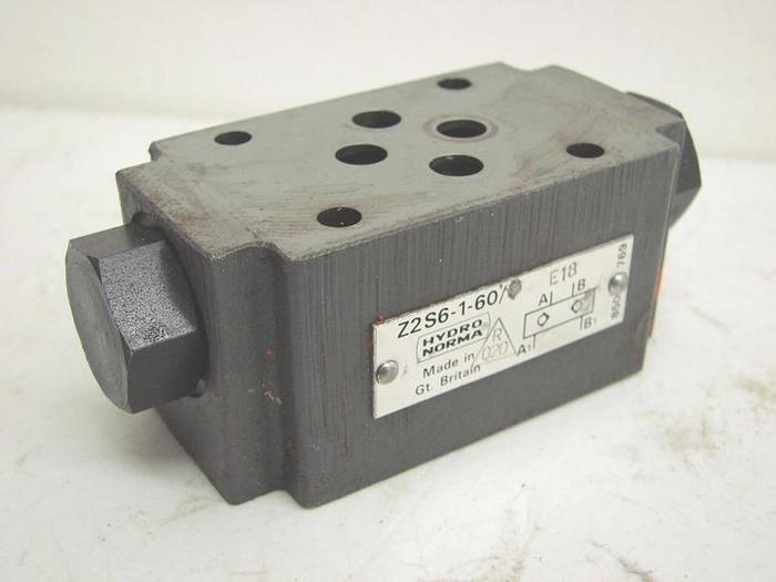 Used HYDRONORMA Hydraulic Valve Z2S6-1-60 #12373