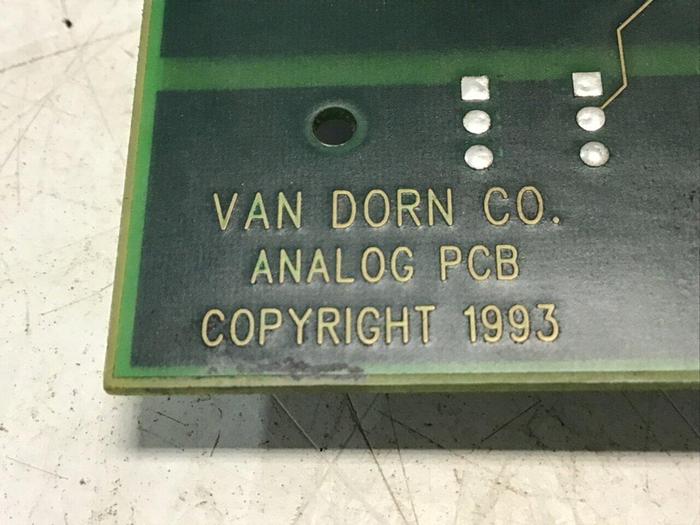 Used VAN DORN Analog Circuit Board 330025 PC330-025 Used