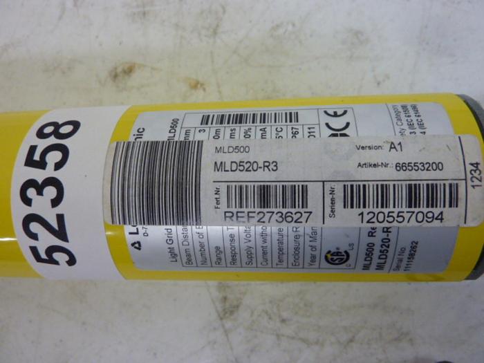 Used LEUZE Light Curtain Receiver MLD520-R3 #52358