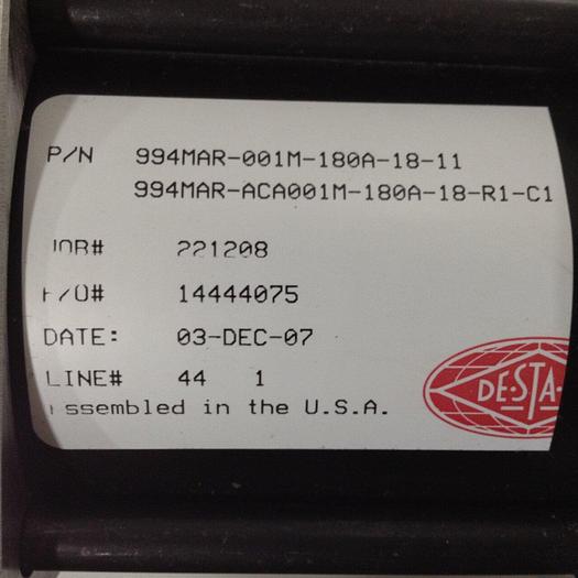 Used DESTACO Pneumatic Hold Clamp 994MAR-001M-180A-18-11 #90086