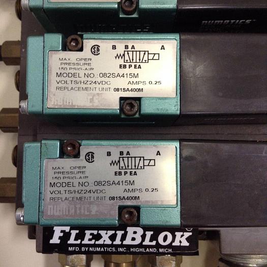 Used NUMATICS Control Block w/ Valves 082SA415M #80025