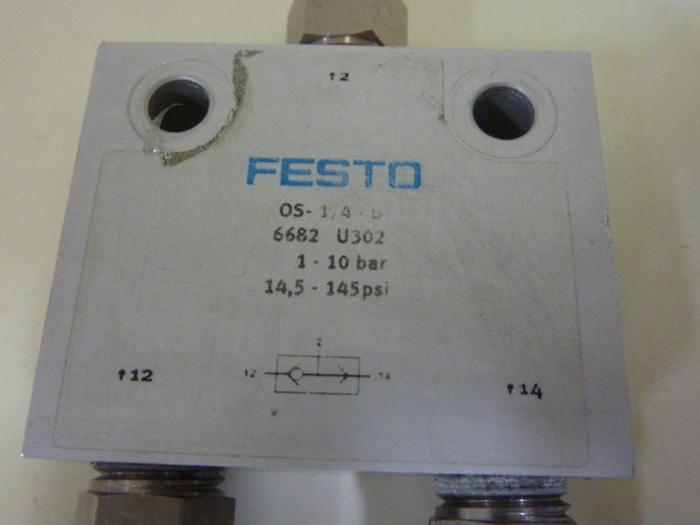 Used FESTO Pneumatic Valve OS-1/4B #61558