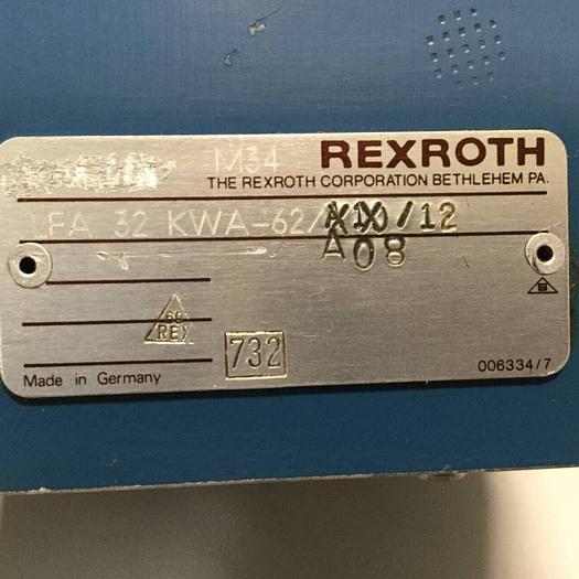 Used REXROTH Valve 4WE6D51AG24N9K4 #93376