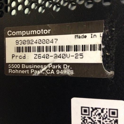 Used PARKER Brushless Servo Drive Z640-240V-25 Used