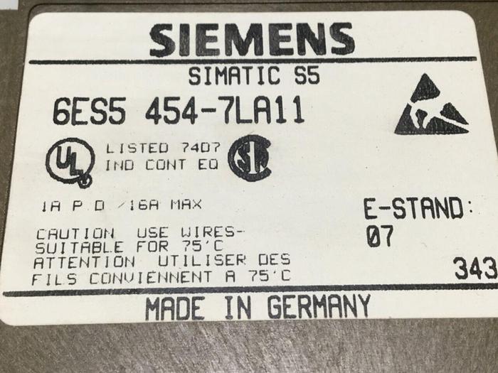 Used SIEMENS Digital Output 6ES5 454-7LA11 #110936